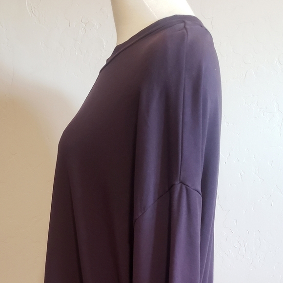 J. Jill Womens Top Brown XL Athleisure Grandmacore Relaxed Tunic Pullover Top - Picture 7 of 13